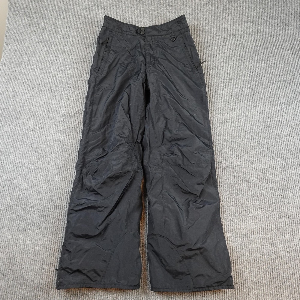 Columbia Snow Pants Womens Large Black Lined Ski Snowboard Winter Nylon SL8087